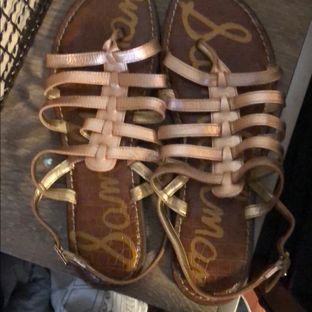Rose gold sandals